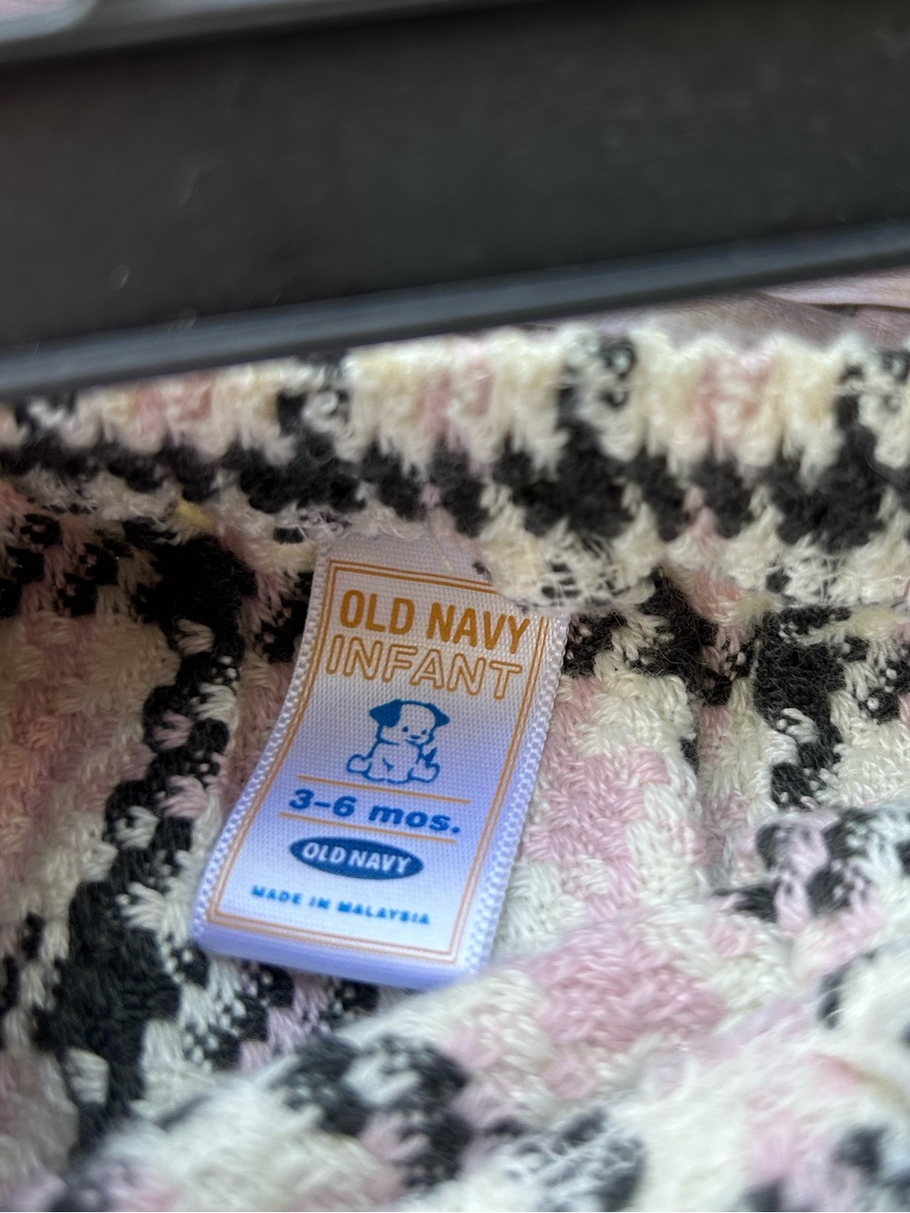 Infant /Baby - Old Navy Pink, White & Black Plaid Tweed Skirt - Picture 3 of 4